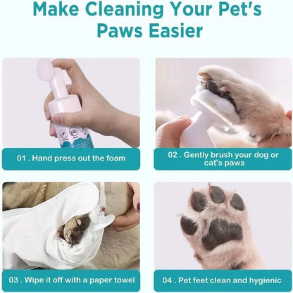 150Ml Cat No Washing Cleaning Mousse Dry Clean Deodorization Odor Removal Lasting Fragrance Cat Dog Bubble Mousse Wash Supplies
