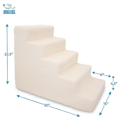 Escalier pliable pour animaux de compagnie – Marches douces en mousse pour petits chiens et chats