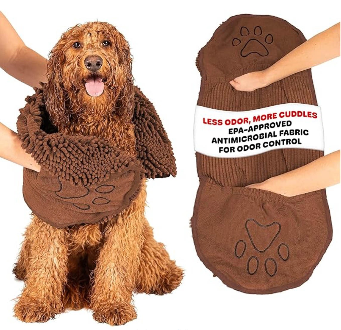 Serviette Séchage Chien en Microfibre – Serviette Ultra Absorbante à Séchage Rapide pour Animaux de Compagnie