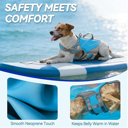 Gilet de sauvetage pour chien – Gilet de flottaison haute performance pour des aventures aquatiques en toute sécurité