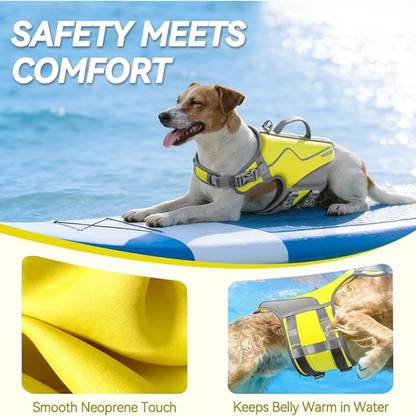 Gilet de sauvetage pour chien – Gilet de flottaison haute performance pour des aventures aquatiques en toute sécurité